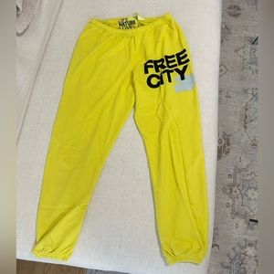 Free City Yellow Sweatpants